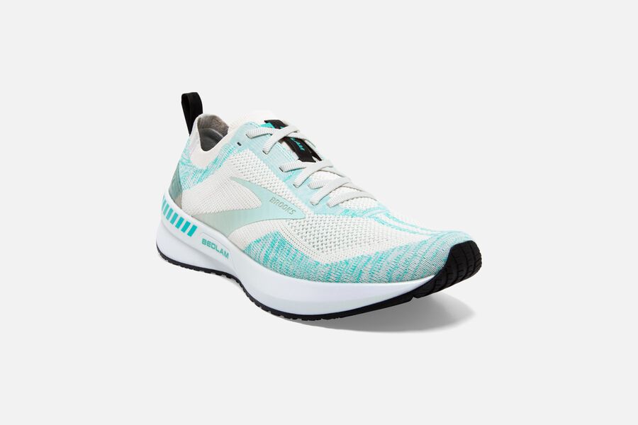 Brooks Bedlam 3 Road Loopschoenen Dames - Wit/Turquoise - 381495MLT